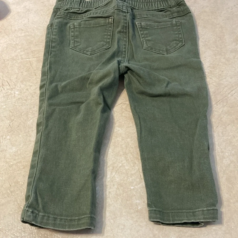Girls 18M olive green twill pants